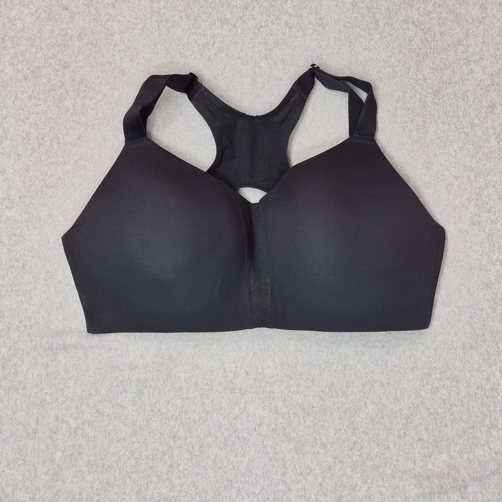 Nike Women Bra 38E Black DRI FIT Lightly Lined Underwired Strap Adjustable
